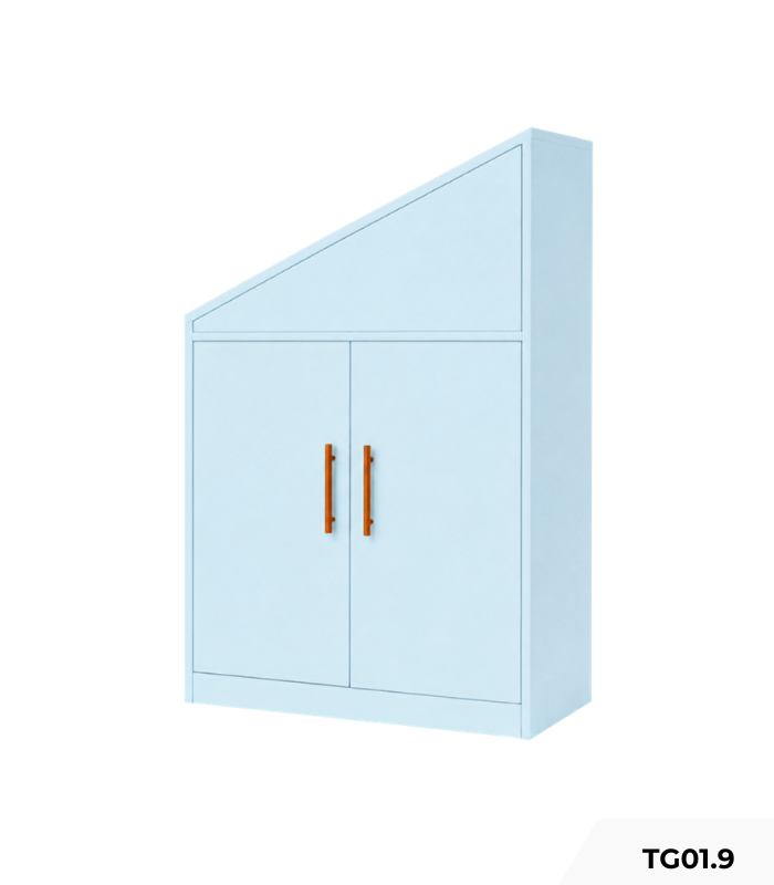 Tủ cầu thang TG01.9 70x60x140 - Xanh