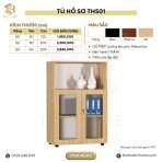Tủ hồ sơ THS01.8 120x200 - Vân gỗ đậm - Ảnh 5