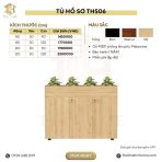Tủ hồ sơ THS06.7 120x90 - Vân gỗ nhạt - Ảnh 4