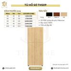 Tủ hồ sơ THS09.9 80x200 - Vân gỗ nhạt - Ảnh 4