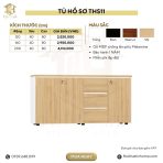 Tủ hồ sơ THS11.3 160x80 - Trắng - Ảnh 7