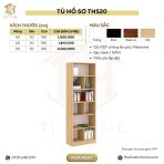 Tủ hồ sơ THS20.1 60x180 - Vân gỗ nhạt - Ảnh 7