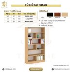 Tủ hồ sơ THS20.3 90x180 - Vân gỗ nhạt - Ảnh 6