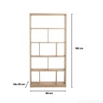 Tủ trang trí TTT01.1 80x160 - Vân gỗ nhạt