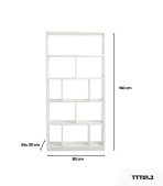 Tủ trang trí TTT01.2 80x160 - Trắng
