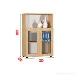 Tủ hồ sơ THS01.1 80x120 - Vân gỗ nhạt
