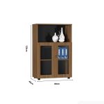 Tủ hồ sơ THS01.2 80x120 - Vân gỗ đậm