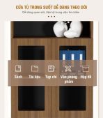 Tủ hồ sơ THS01.2 80x120 - Vân gỗ đậm