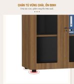 Tủ hồ sơ THS01.2 80x120 - Vân gỗ đậm