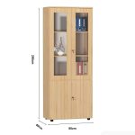 Tủ hồ sơ THS01.3 80x200 - Vân gỗ nhạt