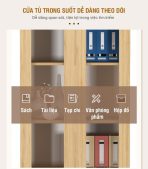 Tủ hồ sơ THS01.3 80x200 - Vân gỗ nhạt