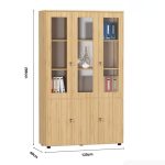 Tủ hồ sơ THS01.5 120x200 - Vân gỗ nhạt