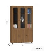 Tủ hồ sơ THS01.6 120x200 - Vân gỗ đậm