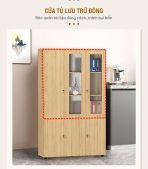 Tủ hồ sơ THS01.7 120x200 - Vân gỗ nhạt