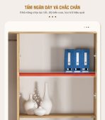 Tủ hồ sơ THS01.7 120x200 - Vân gỗ nhạt