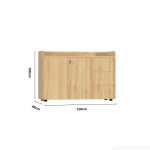 Tủ hồ sơ THS02.1 120x100 - Vân gỗ nhạt