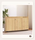 Tủ hồ sơ THS02.1 120x100 - Vân gỗ nhạt