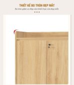 Tủ hồ sơ THS02.1 120x100 - Vân gỗ nhạt