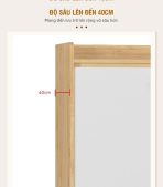 Tủ hồ sơ THS02.2 120x100 - Vân gỗ nhạt kết hợp Trắng