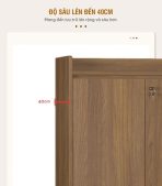 Tủ hồ sơ THS02.3 120x100 - Vân gỗ đậm