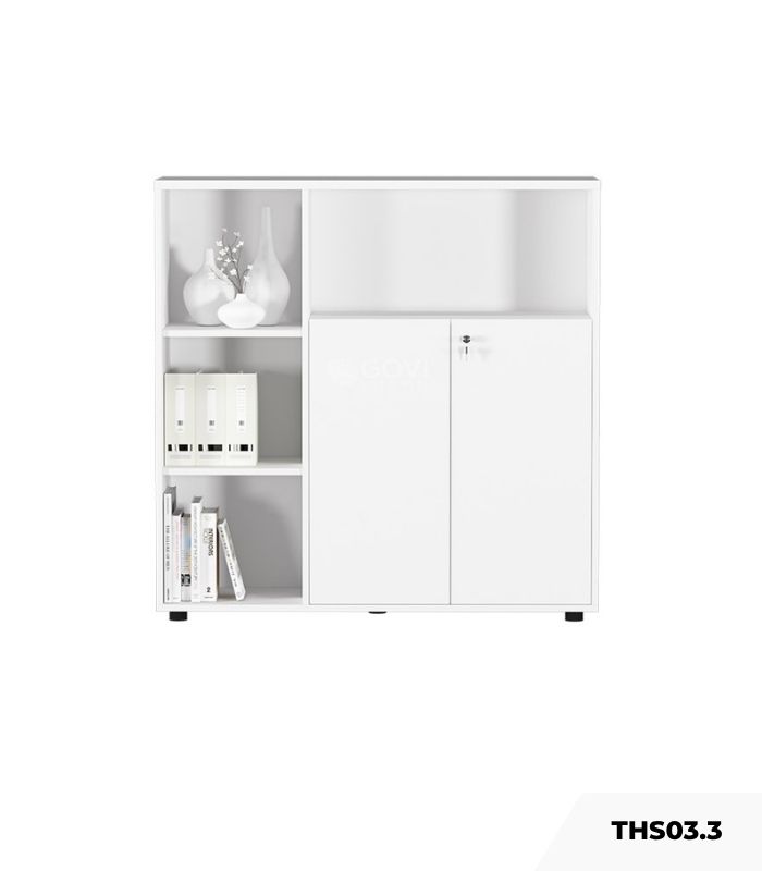 Tủ hồ sơ THS03.3 120x120 - Trắng