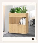 Tủ hồ sơ THS04.1 80x90 - Vân gỗ nhạt