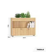 Tủ hồ sơ THS04.8 120x90 - Vân gỗ nhạt