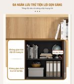 Tủ hồ sơ THS04.8 120x90 - Vân gỗ nhạt