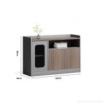 Tủ hồ sơ THS05.2 120x80 - Vân gỗ kết hợp Ghi