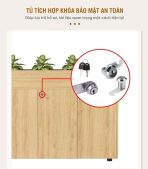 Tủ hồ sơ THS06.10 120x120 - Vân gỗ nhạt