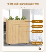 Tủ hồ sơ THS06.1 80x90 - Vân gỗ nhạt