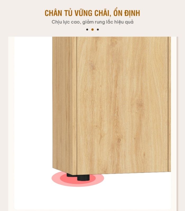 Tủ hồ sơ THS06.1 80x90 - Vân gỗ nhạt
