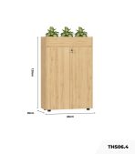 Tủ hồ sơ THS06.4 80x120 - Vân gỗ nhạt