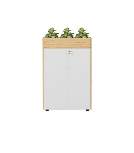 Tủ hồ sơ THS06.5 80x120 - Vân gỗ kết hợp Trắng