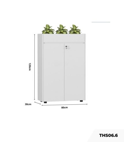 Tủ hồ sơ THS06.6 80x120 - Trắng
