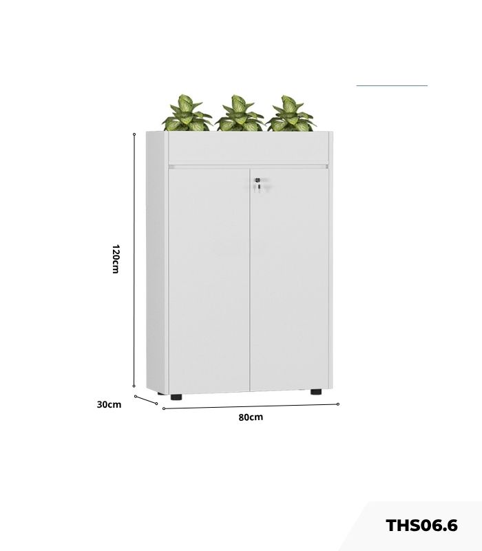 Tủ hồ sơ THS06.6 80x120 - Trắng