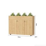 Tủ hồ sơ THS06.7 120x90 - Vân gỗ nhạt