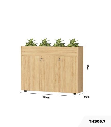 Tủ hồ sơ THS06.7 120x90 - Vân gỗ nhạt