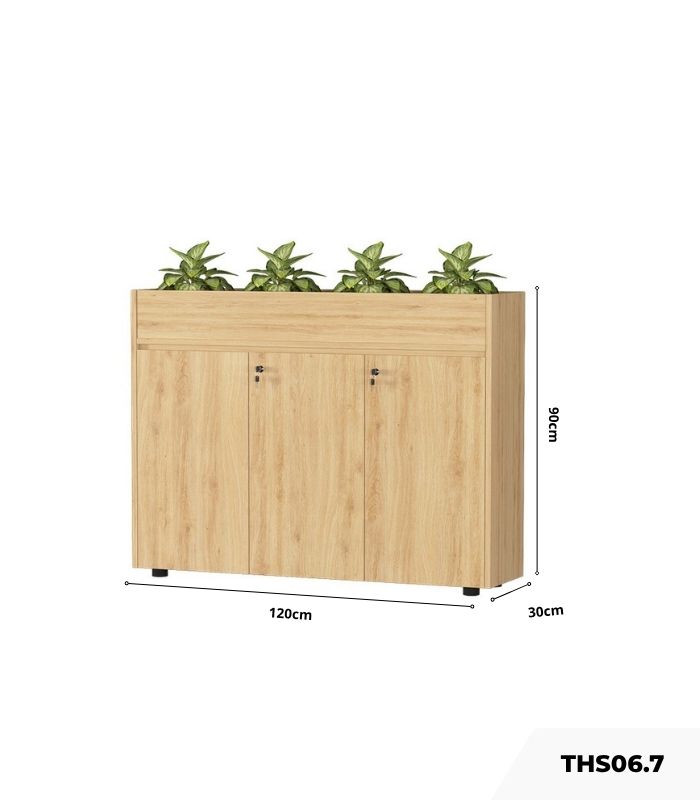Tủ hồ sơ THS06.7 120x90 - Vân gỗ nhạt