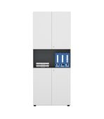 Tủ hồ sơ THS07.10 80x200 - Trắng kết hợp Đen