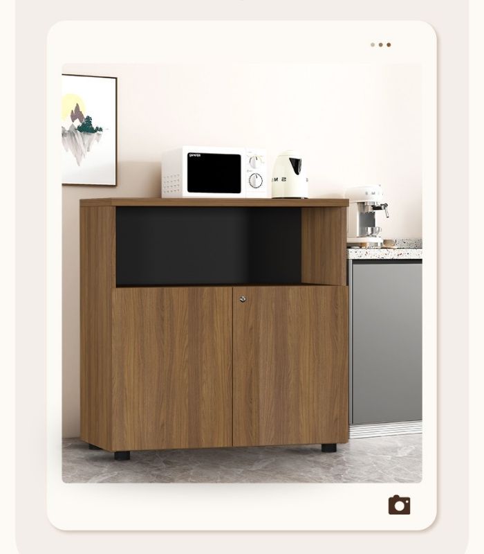 Tủ hồ sơ THS07.2 80x80 - Vân gỗ đậm