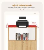 Tủ hồ sơ THS07.3 80x120 - Vân gỗ nhạt