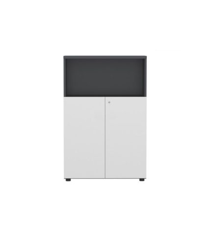Tủ hồ sơ THS07.5 80x120 - Trắng kết hợp Đen
