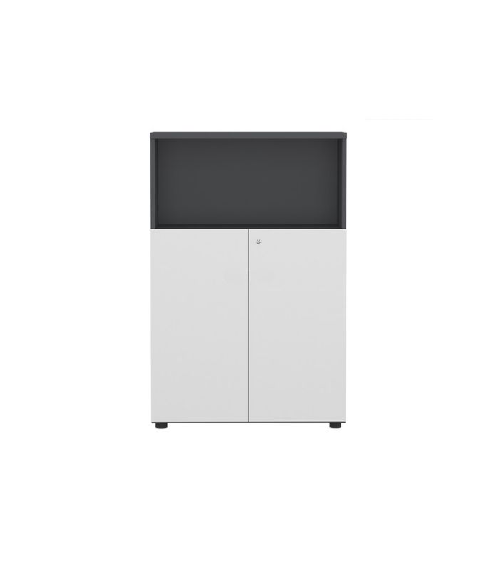 Tủ hồ sơ THS07.5 80x120 - Trắng kết hợp Đen