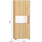 Tủ hồ sơ THS07.8 80x200 - Vân gỗ nhạt