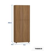Tủ hồ sơ THS09.10 80x200 - Vân gỗ đậm