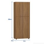 Tủ hồ sơ THS09.10 80x200 - Vân gỗ đậm