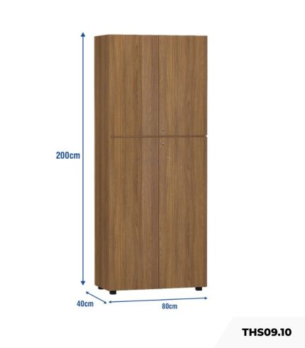 Tủ hồ sơ THS09.10 80x200 - Vân gỗ đậm