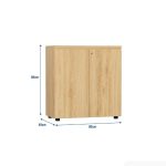 Tủ hồ sơ THS09.1 80x80 - Vân gỗ nhạt