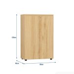 Tủ hồ sơ THS09.3 80x120 - Vân gỗ nhạt